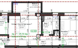 Apartament cu 2 camere, etaj 1, garaj - Schiță 2