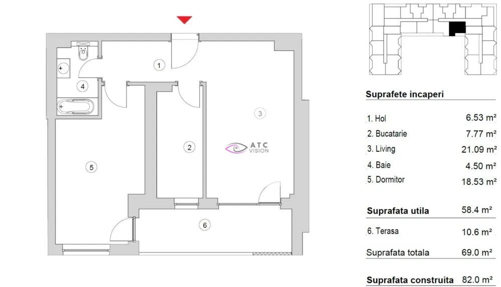 Apartament 2 camere - 13 Septembrie - Sebastian - Vulcan Residence - Poză 8