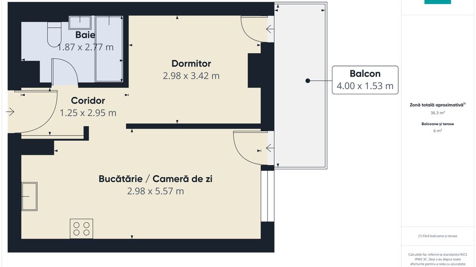 Apartament cu priveliște panoramică Pipera - Poză 7
