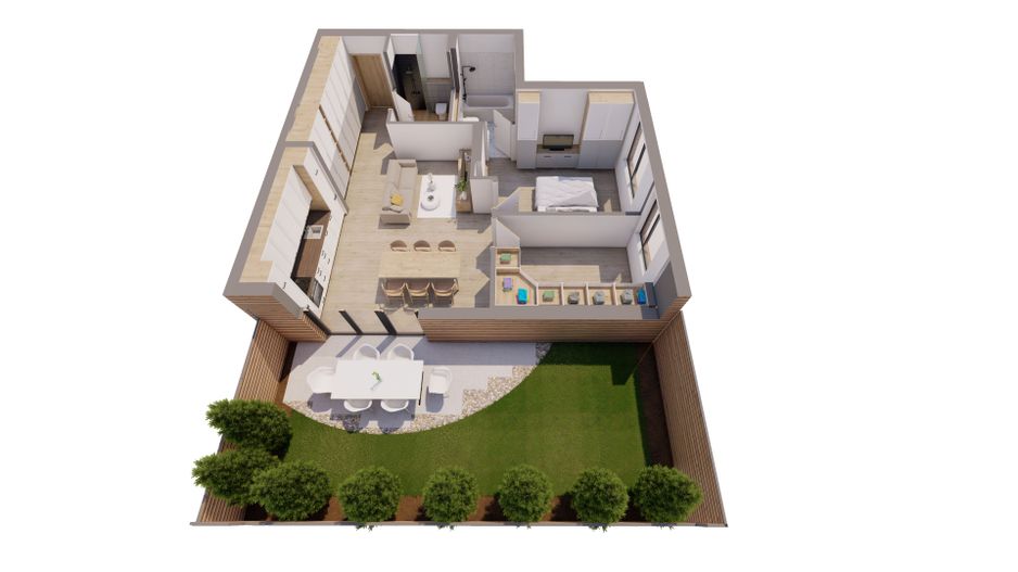 Viața la Parter cu Grădină Proprie, Ideală pentru Familia Cu Copii - Poză 2