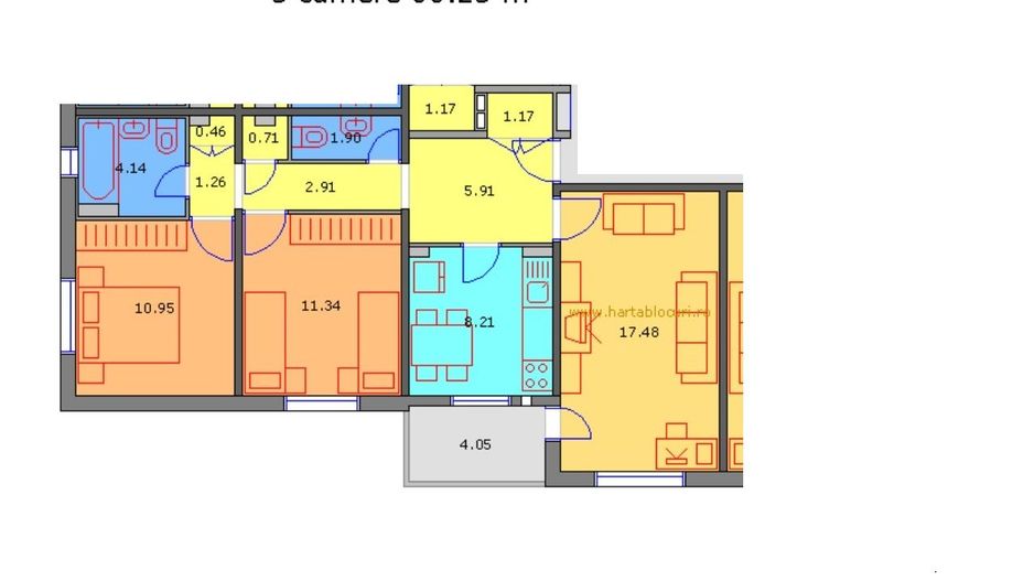 De vanzare Apartament 3 camere Gorjului - Poză 8