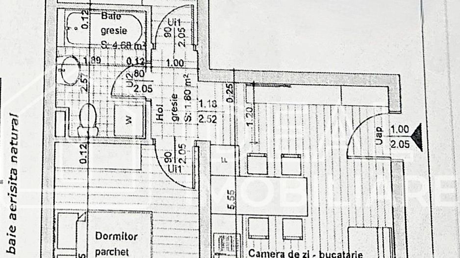 Apartament modern cu 3 camere Mobilat si Utilat,  Selimbar - Schiță 23