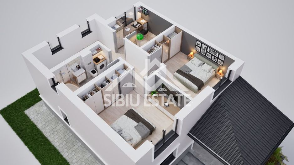 Duplex modern cu 4 camere, 102 mp – oază de liniște aproape de orașul Sibiu - Poză 5