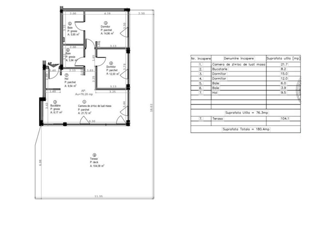 Penthouse de exceptie cu terasa panoramica de 104 m2  in Sopor ! - Poză 20