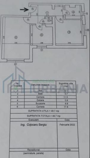 Apartament 2 camere, 50 mp, mobilat și utilat, zona Mircea cel Bătrân, Iași - Poză 1