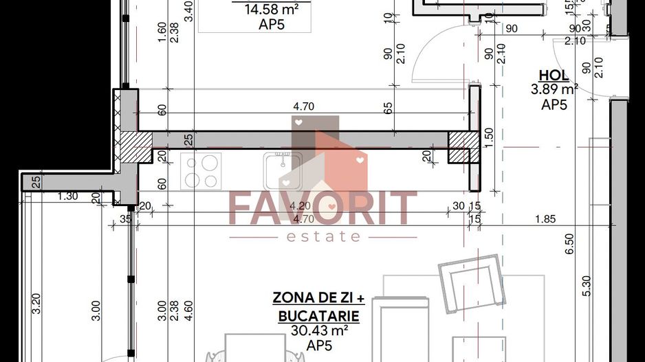 COMISION 0% . Etaj 1. Mobilat si utilat. - Poză 13