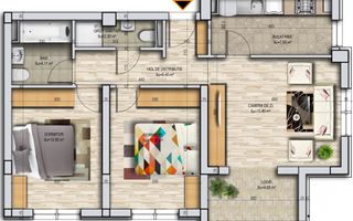 Apartament 3 camere decomandat - Militari Residence - Poză 3