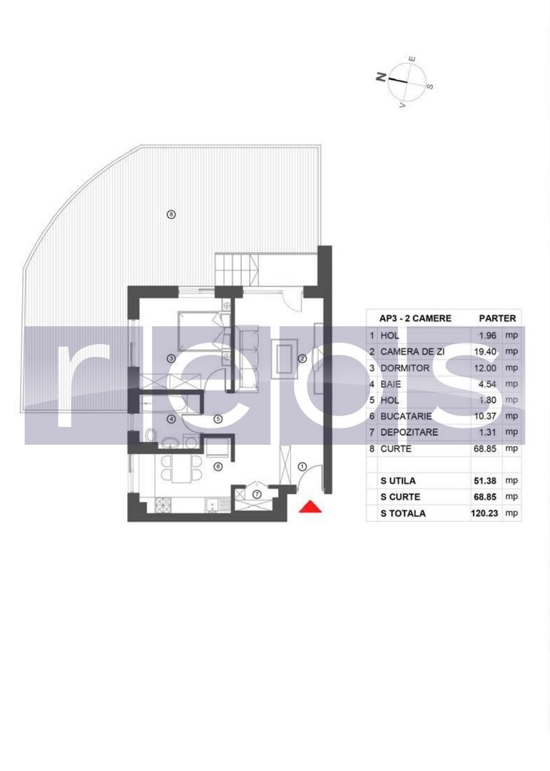 VANZARE 2 CAMERE 63MP | SOS NORDULUI | BLOC NOU | LOC PARCARE | TERASA - Poză 18