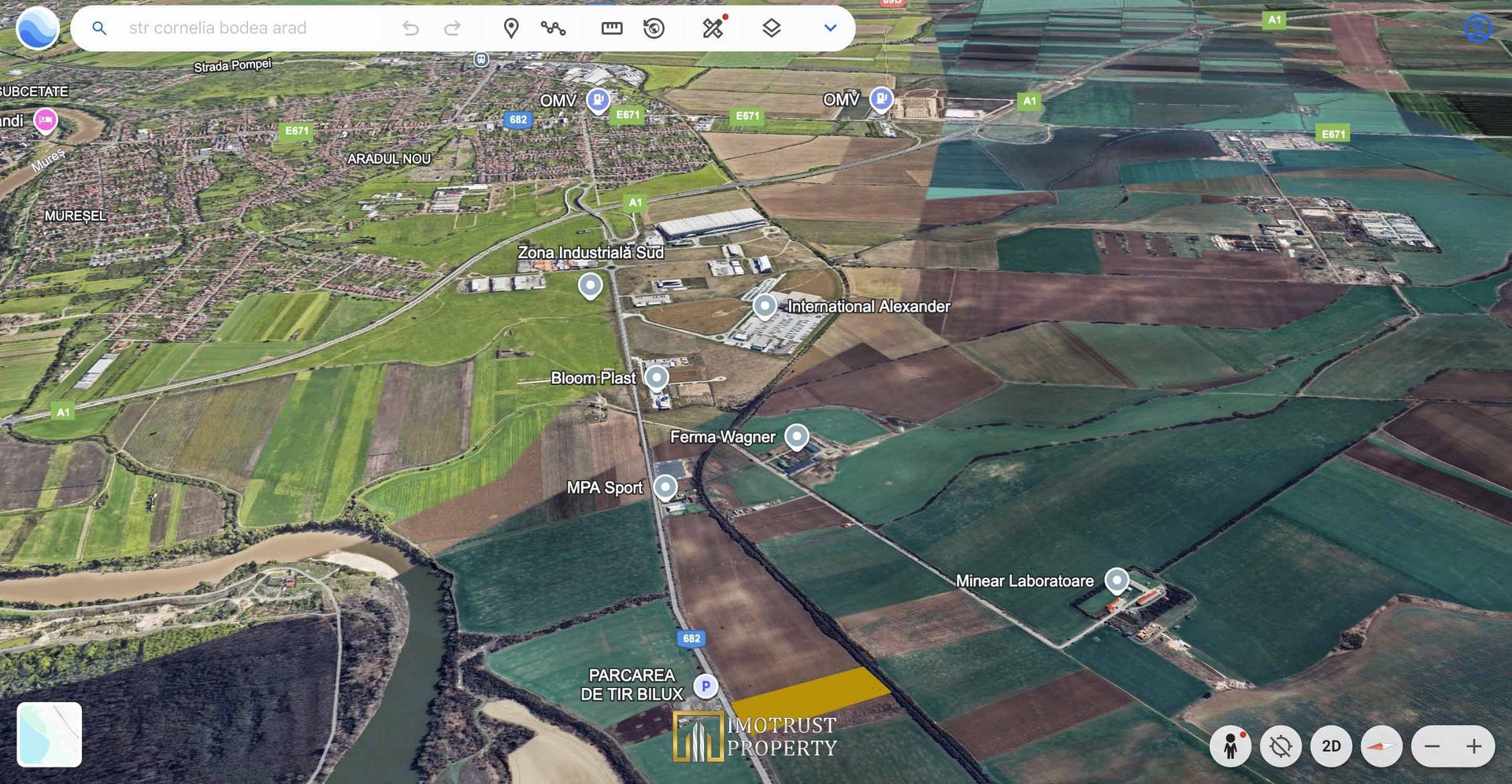 Teren 21.000 mp – Arad, Zona Industrială Sud – Acces A1 - Poză 4