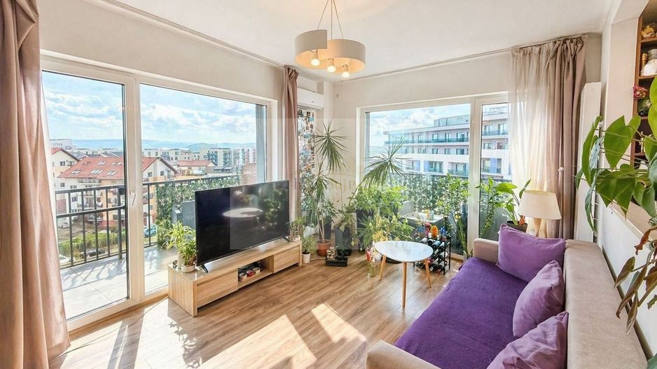 Vânzare apartament 3 camere, 2 băi, parcare, terasă 23 mp, Bună Ziua - Poză 3