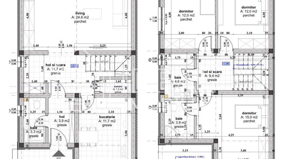 Casa Tip Duplex cu 4 camere, si gradina in Cartierul Arhitectilor - Schiță 8