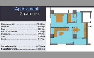 OPORTUNITATE | APARTAMENT 2 CAMERE |  STEFAN CEL MARE | BLOC NOU 2015 - Schiță 10