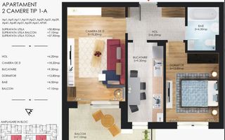 Apartament 2 camere Metalurgiei I Cartier Solar I finalizat - Poză 4