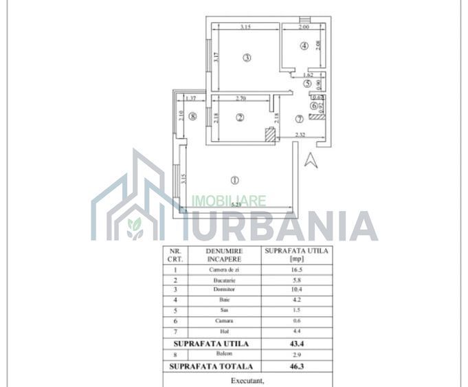 Apartament 2 camere, decomandat, Mircea cel Bătrân - stația de taxi, Iași - Poză 9