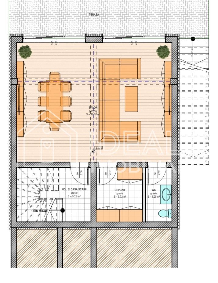 Casă premium D+P+E | Mobilată complet | Teren 634 mp | Cisnadioara - Schiță 15