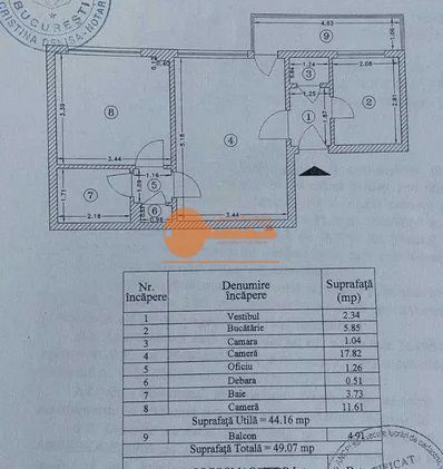 Apartament cu 2 Camere in zona Ion Mihalache (Bloc Reabilitat) - Poză 8