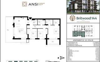 De vânzare apartament 4 camere – BRITWOOD 144, Iancu Nicolae - Poză 2