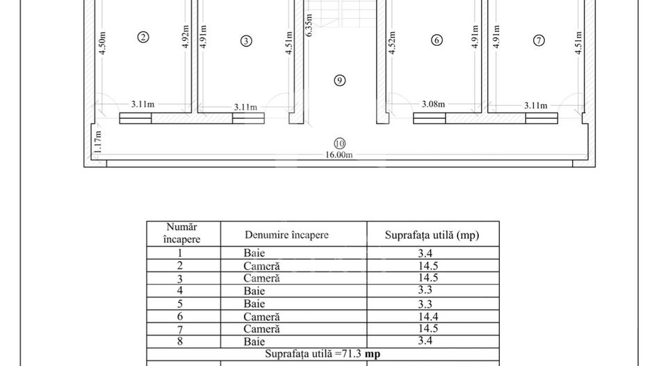 Pensiune la cheie Costinesti | 1022mp | Autorizata ISU | Centrala Gaz - Schiță 33