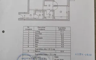 Bloc Nou Finalizat 3 camere 72mp Loc de parcare Metalurgiei - Poză 13