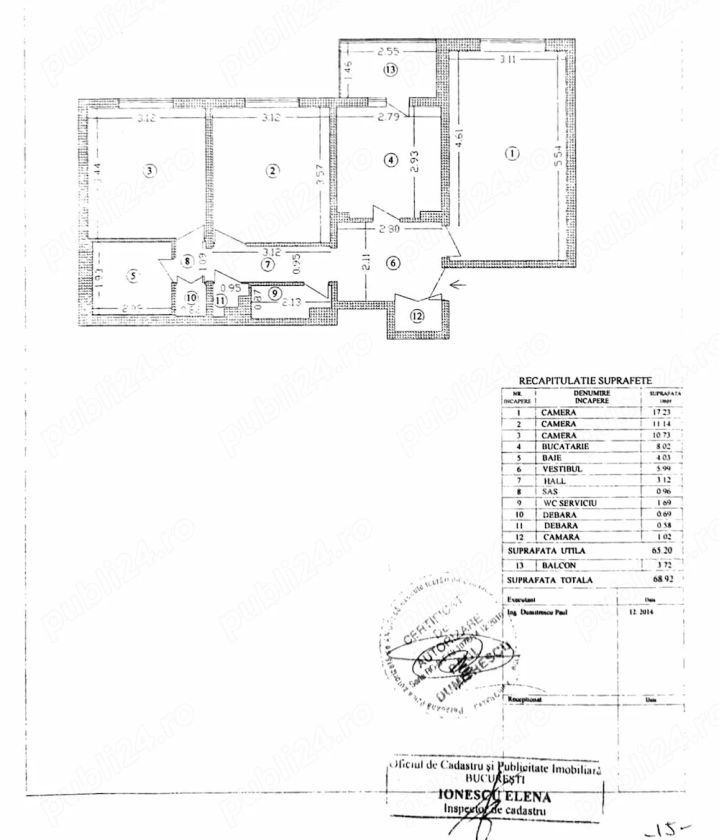 Vânzare, apartament cu 3 camere în zona Militari - Poză 8
