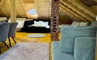 Cabană din lemn rotund, 210mp, ciubăr, jacuzzi, foișor, localitatea Băișoara - Poză 20