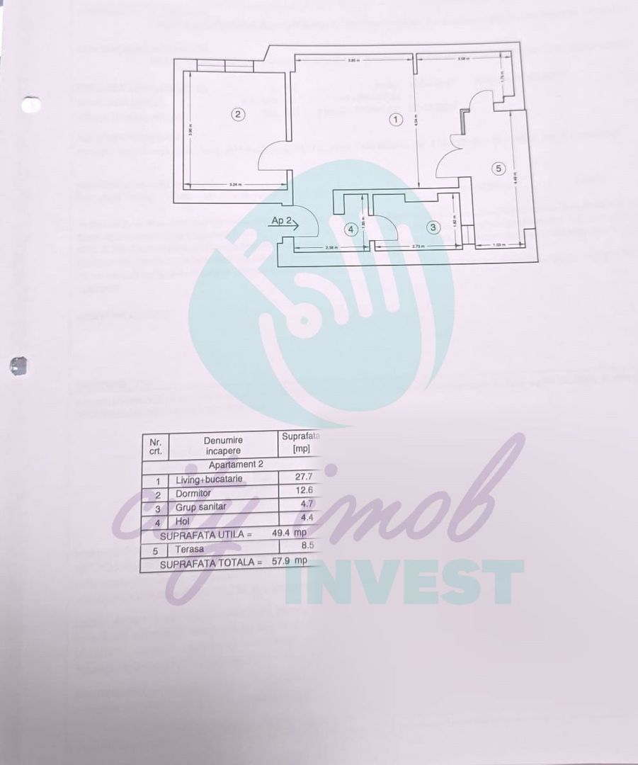 Apartament modern | Universitate | Terasă | Ideal locuință, cabinet sau birou - Poză 6