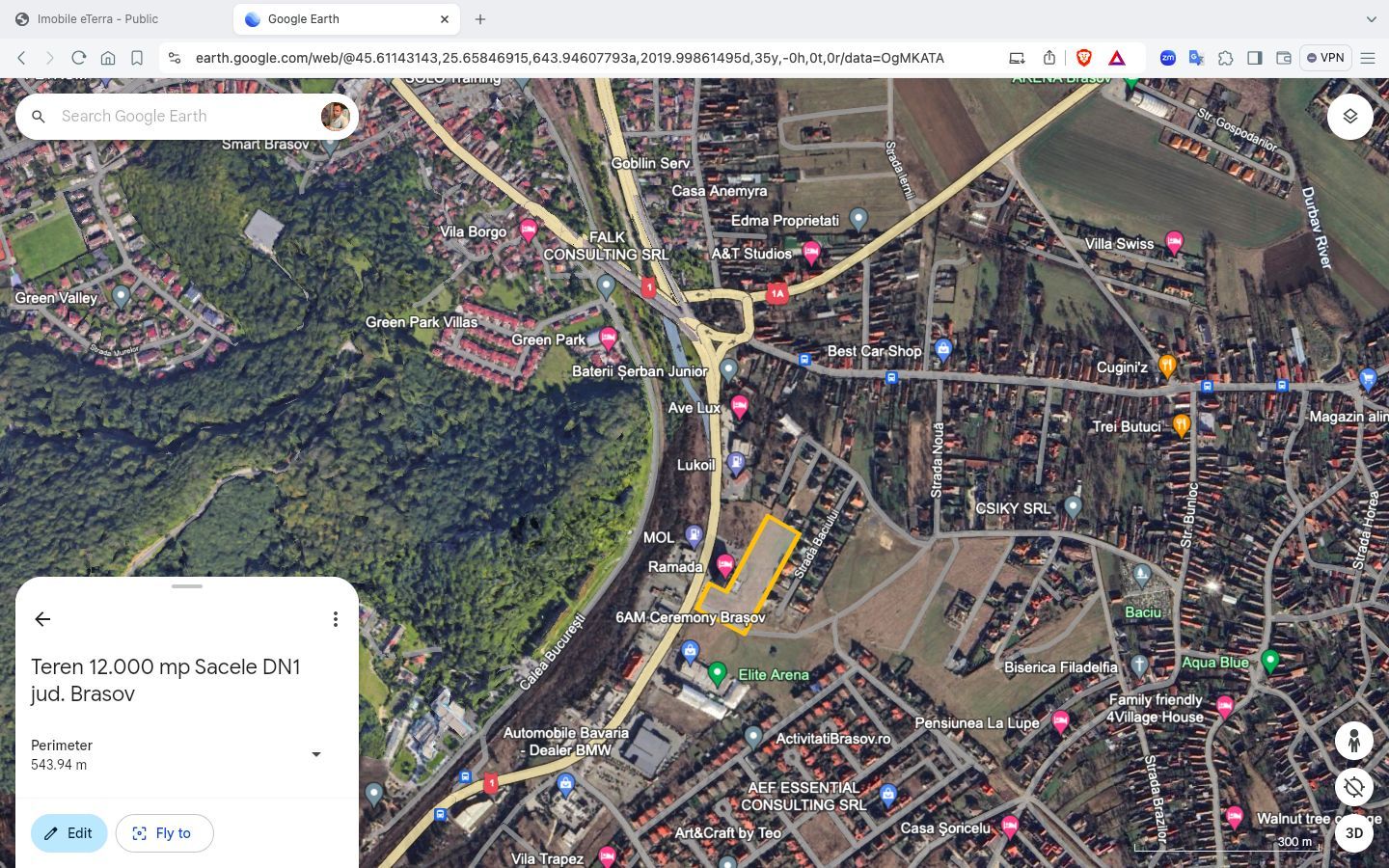 Teren intravilan 12.000 mp Sacele 50 m deschidere la DN1 Hotel Ramada - Poză 7