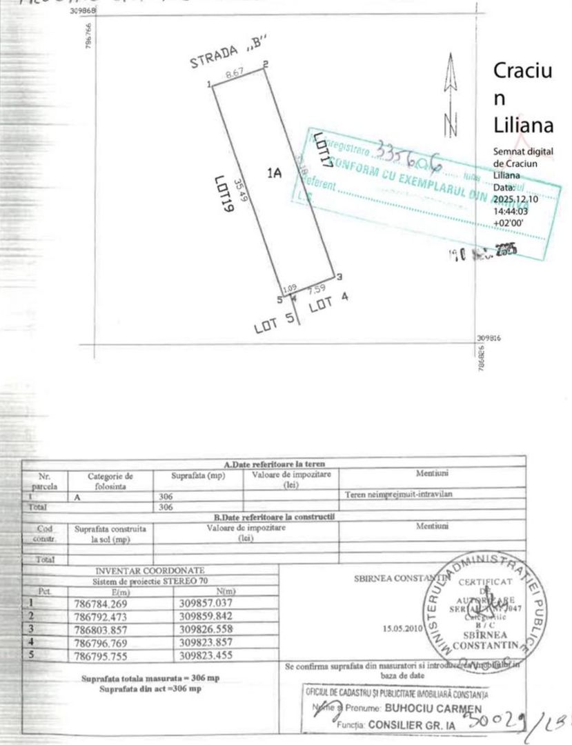 TEREN INTRAVILAN 306 mp – Palazu Mare, Constanta - Ocazie Unica - Poză 2