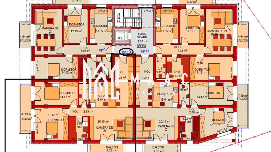 Apartament 3 camere | Etaj 3 | Lift | Parcare | Comision 0 - Poză 1