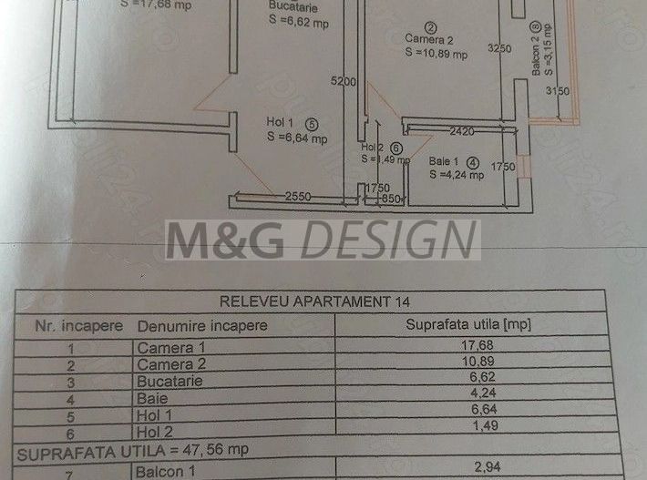 Apartament 2 camere Lipovei cu 2 blcoane - Poză 8