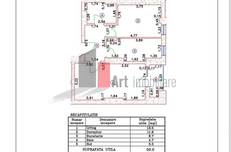 Inchiriez APARTAMENT 2 camere cu LOC DE PARCARE subteran NOVUM 56-Lujerului - Poză 8