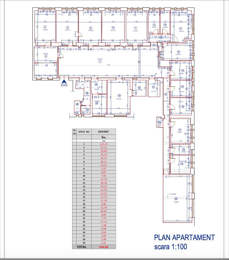 Spatiu de birouri 545 mp - zona Republicii - Poză 2