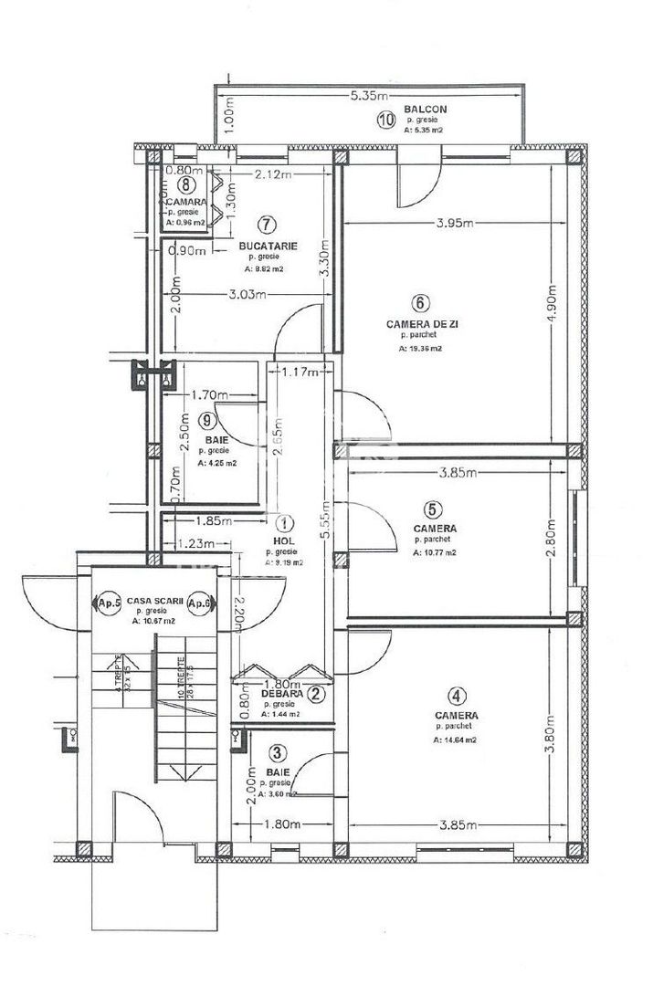 Apartament 3 camere la cheie, 2 bai, balcon, parcare, zona Sannicoara - Poză 13