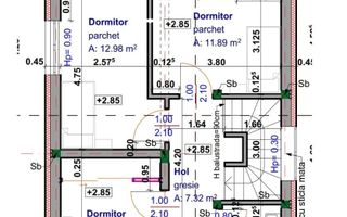 Casa semifinisata, 4 camere, 3 bai, 339 mp teren, zona Valea Popii - Schiță 3