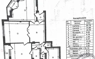 De vânzare apartament 3camere - str. Plantelor - central - Poză 18
