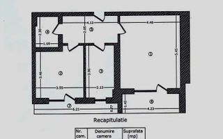 Apartament 2 Camere Sisești | Încalzire pardoseală | Parcare - Schiță 16