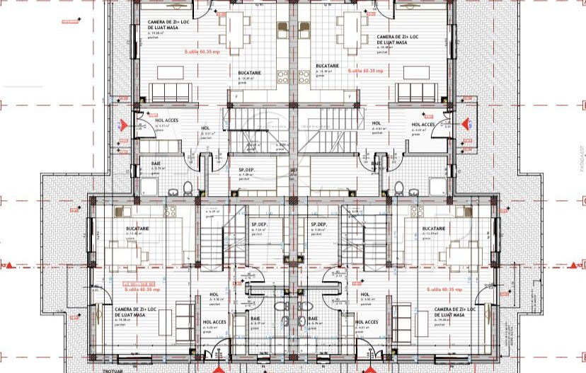 Vanzare case cuplate Floresti, zona de case cu CF - Poză 5