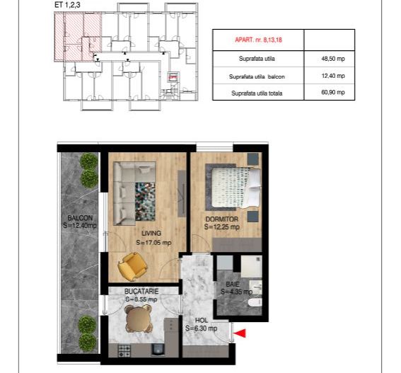 2 CAMERE// PALLADY// METROU NICOLAE TECLU //COMISION 0! - Poză 2