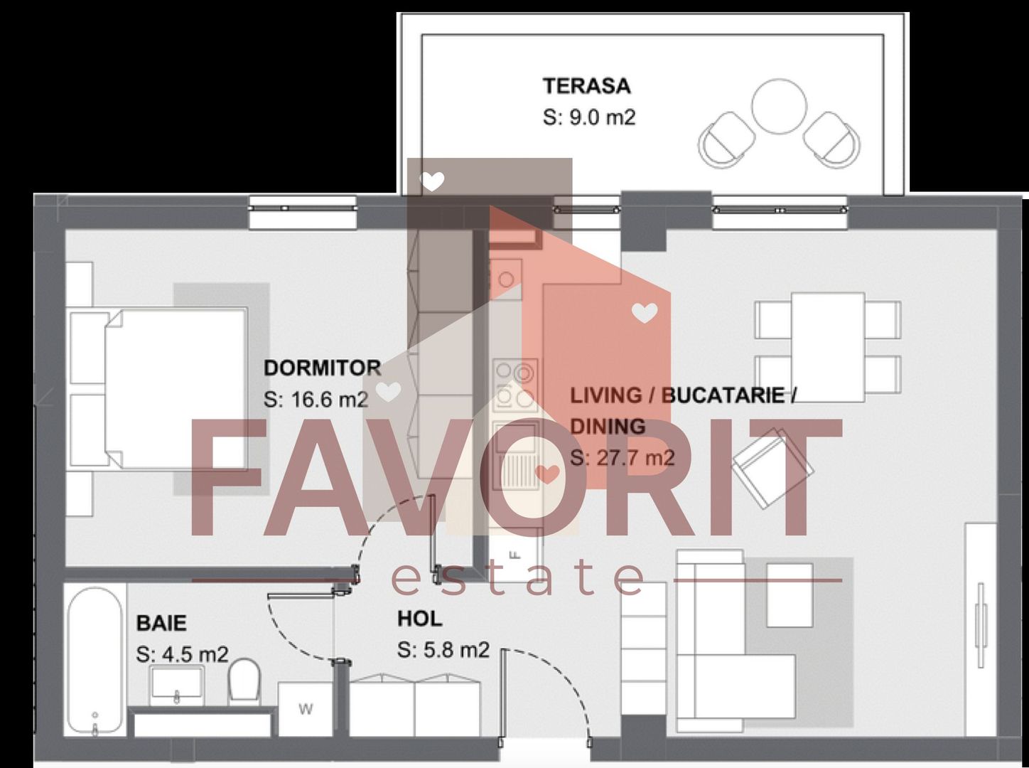 COMISION 0%.  Etaj 1. Disponibil imediat. Bloc nou in oras - Schiță 7