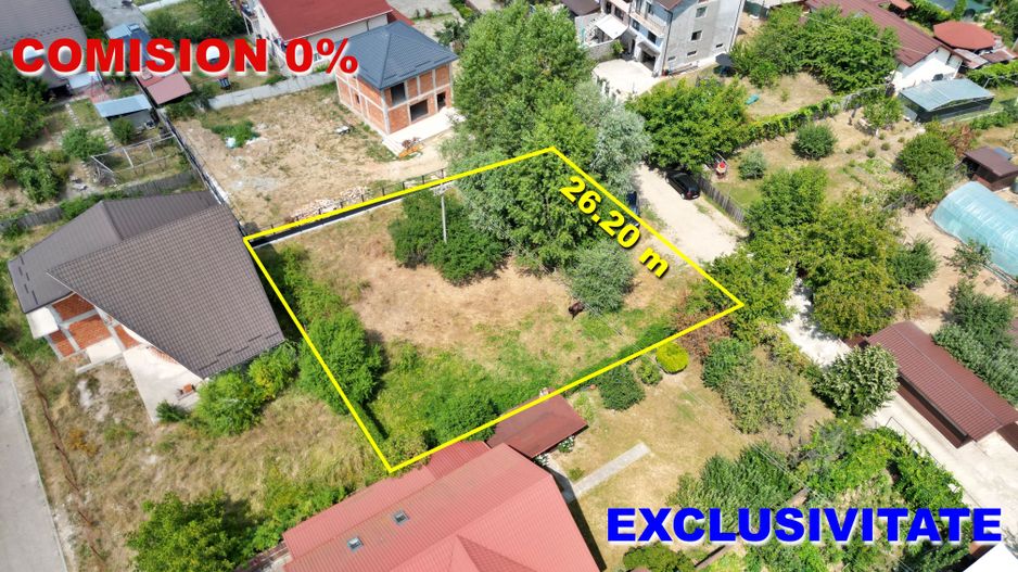 Teren intravilan 913 mp, zona Cristal – Pitesti | Deschidere 26m - Poză 1