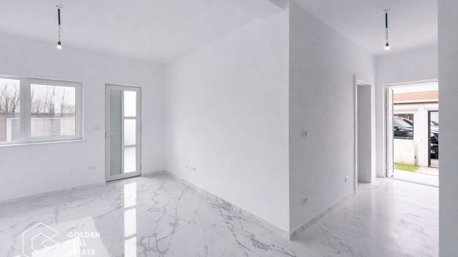 Duplex modern în Moșnița Nouă, 101 mp utili, 218 mp teren, fără pereți comuni - Poză 2