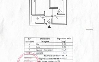 Apartament cu 2 camere 40,13 mp - Calea Plevnei - Poză 7