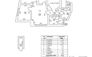 Apartament 3 camere Dorobanți - Etaj 3, singur pe etaj, poziție premiu - Schiță 15