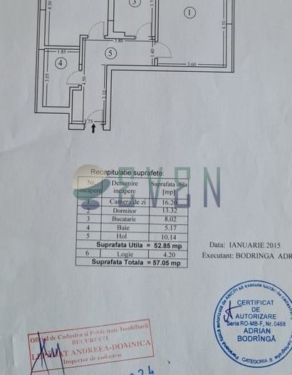 Apartament 2 camere Lujerului – decomandat, bloc 2016 - Schiță 11