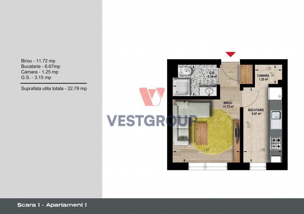 Apartamente 2 camere Weiner 12 Residence Militari Direct Dezvoltator - Poză 11