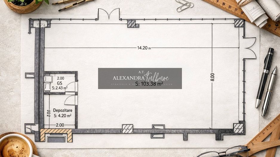 Spațiu comercial 192 mp | Str. Eroilor | Vitrină integrală | 9 parcări - Poză 1