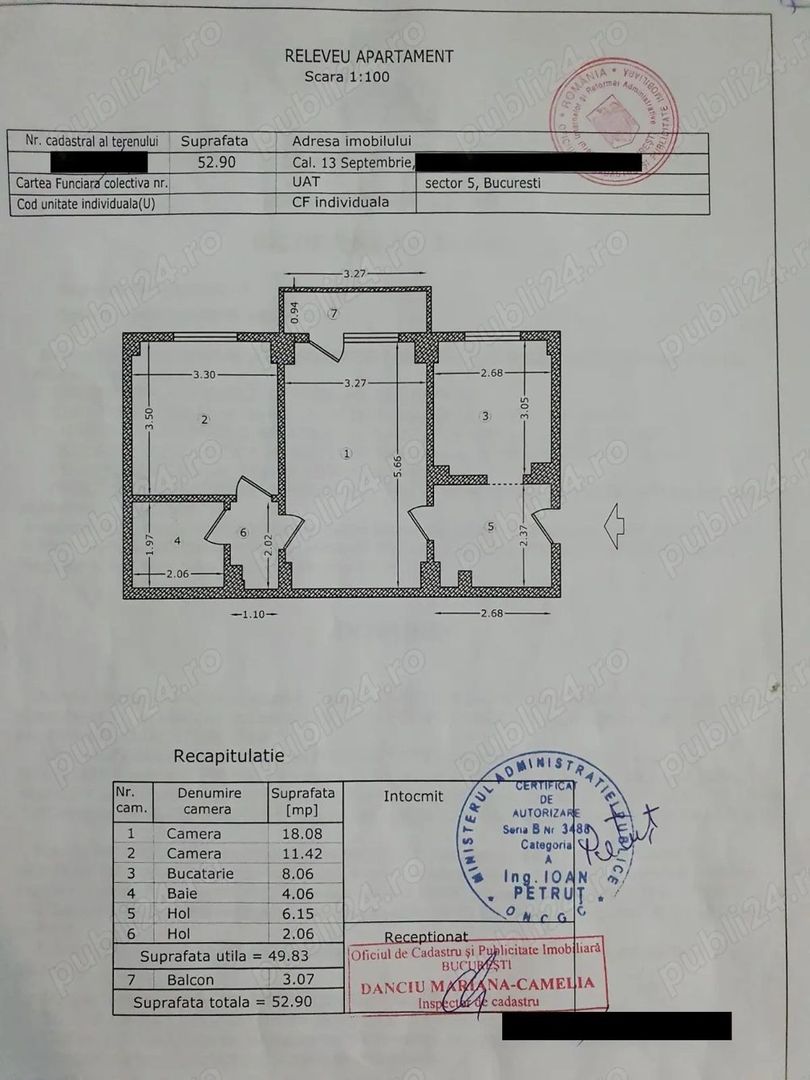 APARTAMENT 2 CAMERE ULTRACENTRAL 13 SEPTEMBRIE BLOC 1994 - Poză 7