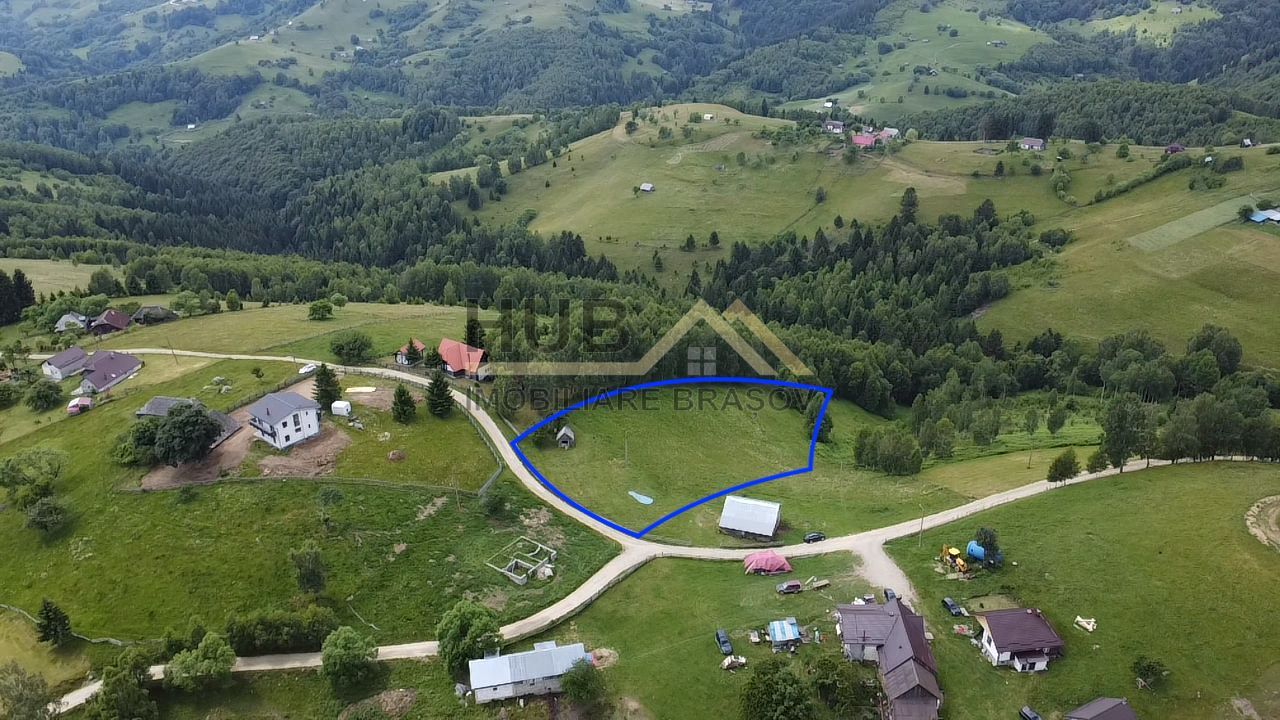 Teren Moieciu zona Pestera cu PUZ si utilitati | 4.649mp - Poză 1