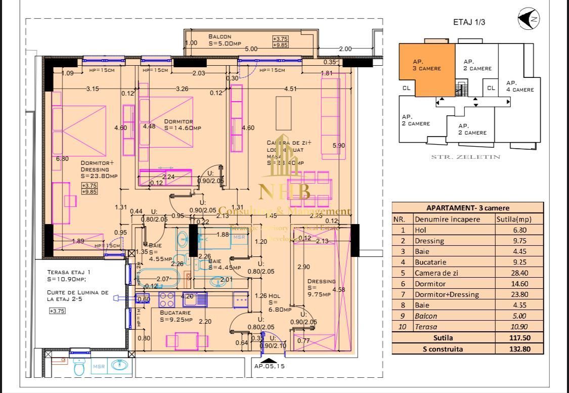 0% COMISION - 3 Camere 101,25 mp Utili Aviatiei! - Poză 12