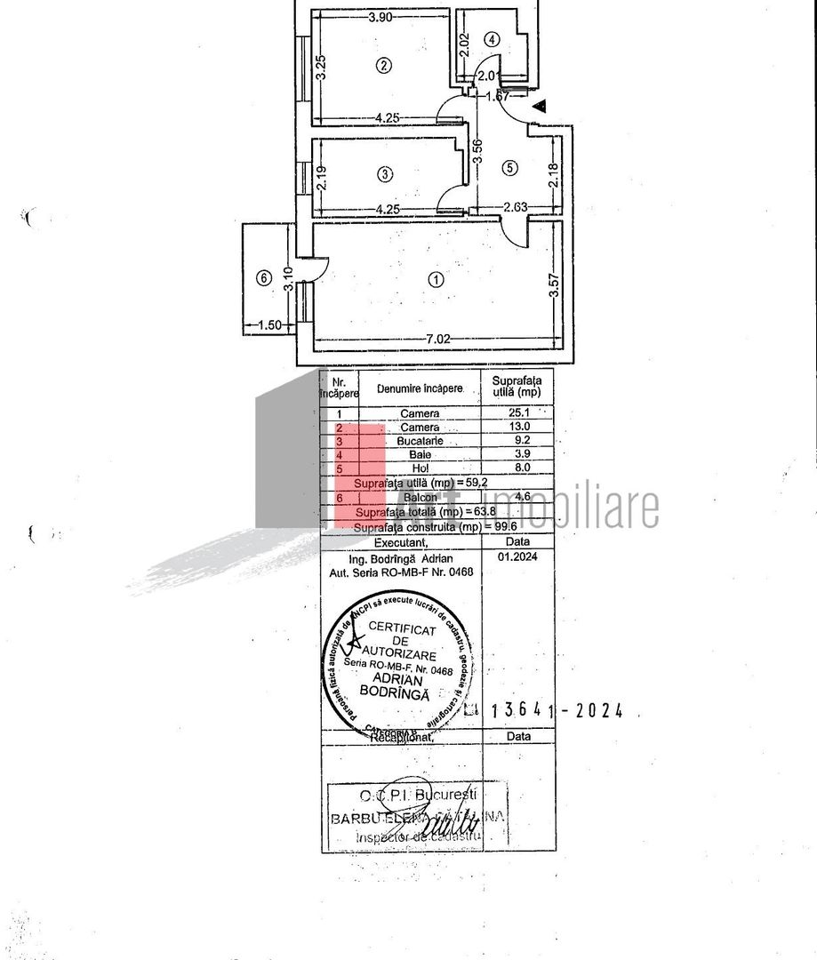 Apartament apartament 2 camere Exigent Faza 5 Lujerului - Poză 15
